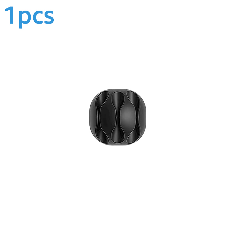 IBudim Organizer do kabli kabel silikonowy nawijacz do pulpitu kabel ścienny klipy do komputera drut klawiatura z myszką słuchawki: 3Channel-1pcs