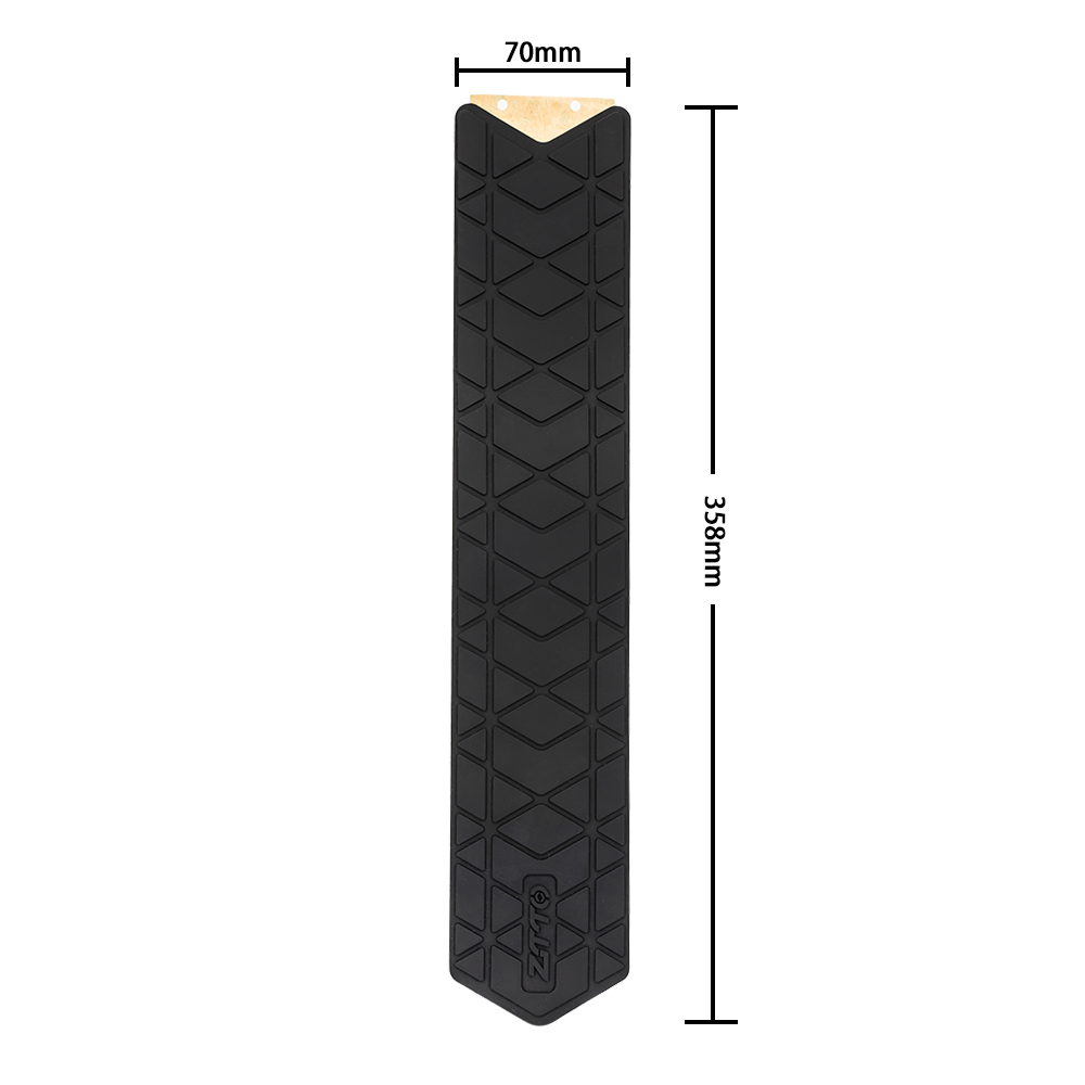 ZTTO MTB Rahmen Silikon Airbag Schutz Fahrrad Kettenstrebe Schutz Schutz Pad Airbag Unterrohr Aufkleber Anti Fahrrad Kette Klopfen: Gelb