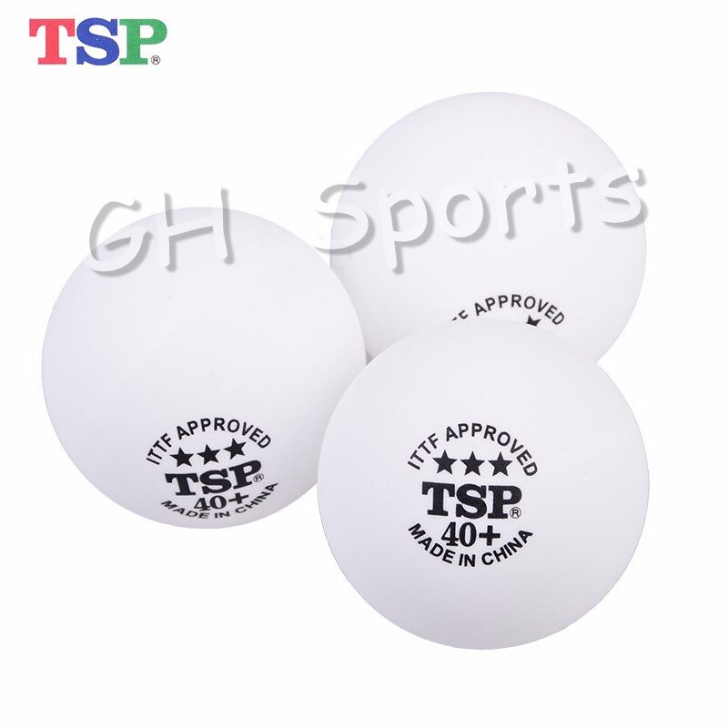TSP 3-Star 40mm+ Poly Table Tennis Balls (Seamed) Material Plastic Ping Pong Balls ITTF Approved