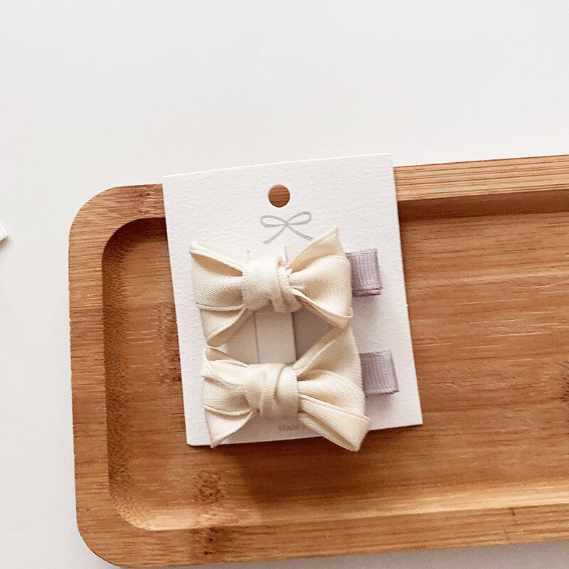 2 pezzi copricapo di prua carino dolce bambina accessori per capelli cravatte per ragazze clip di prua forcine per bambini Bowknot clip di capelli per bambini regali: 2