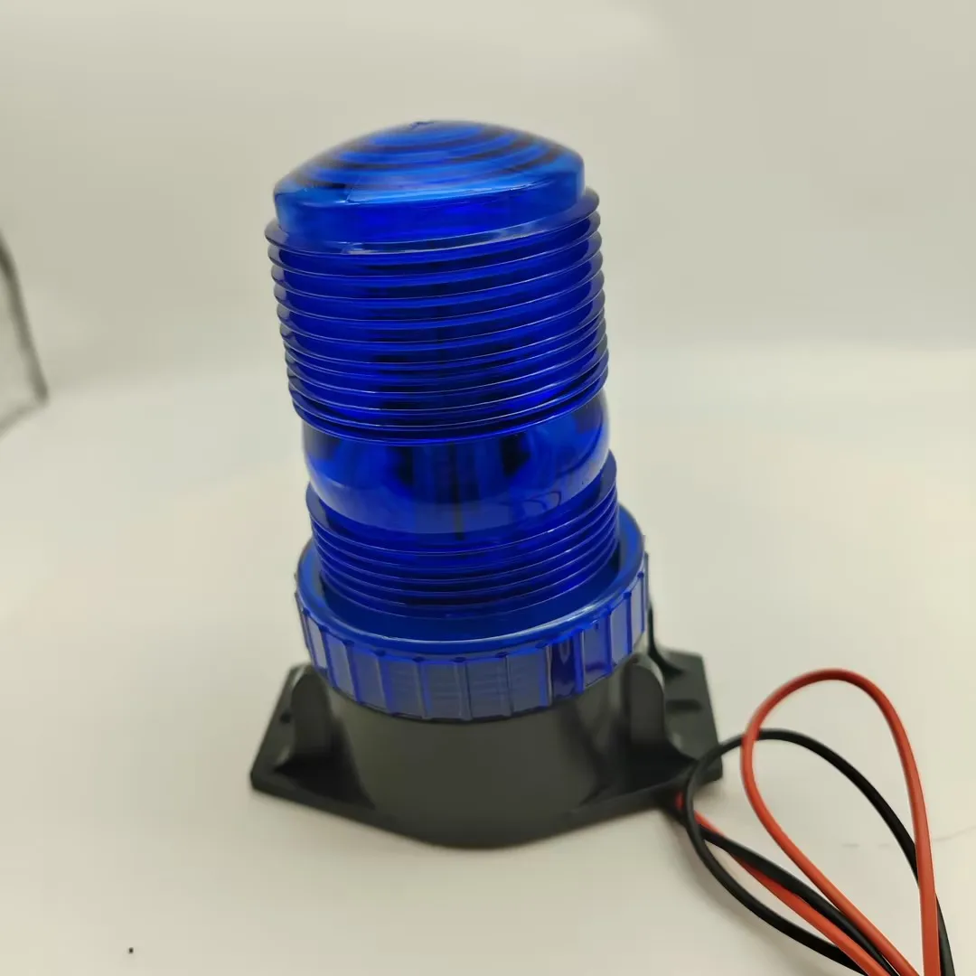 Wyróżnij sufitowe światło stroboskopowe wózek widłowy lampka kontrolna ratować lampa stroboskopowa autobus szkolny pojazd inżynieryjny światło ostrzegawcze 12v24v: Niebieski