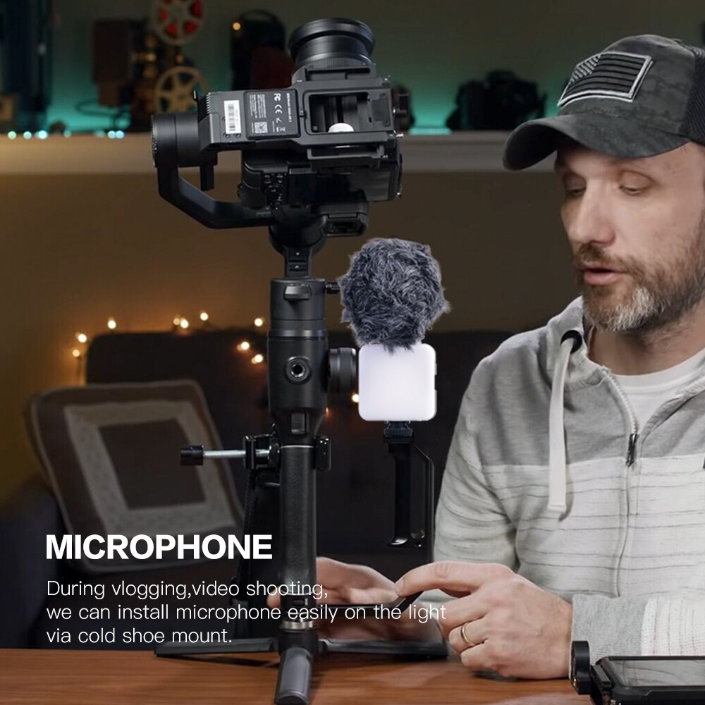 RGB NANO 6W RGB Mini 68 luz LED para vídeo con batería de construcción e imán para estudio de fotógrafo Vlogging