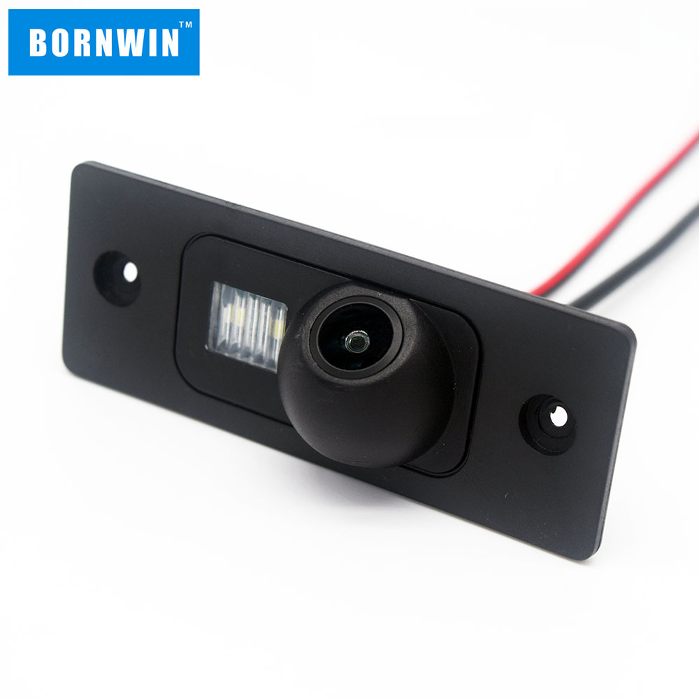 Bornwin-cámara de visión trasera de coche AHD, videocámara impermeable de 1080P, 720P, 170 °, vídeo HD para Porsche Cayenne Volkswagen Tiguan