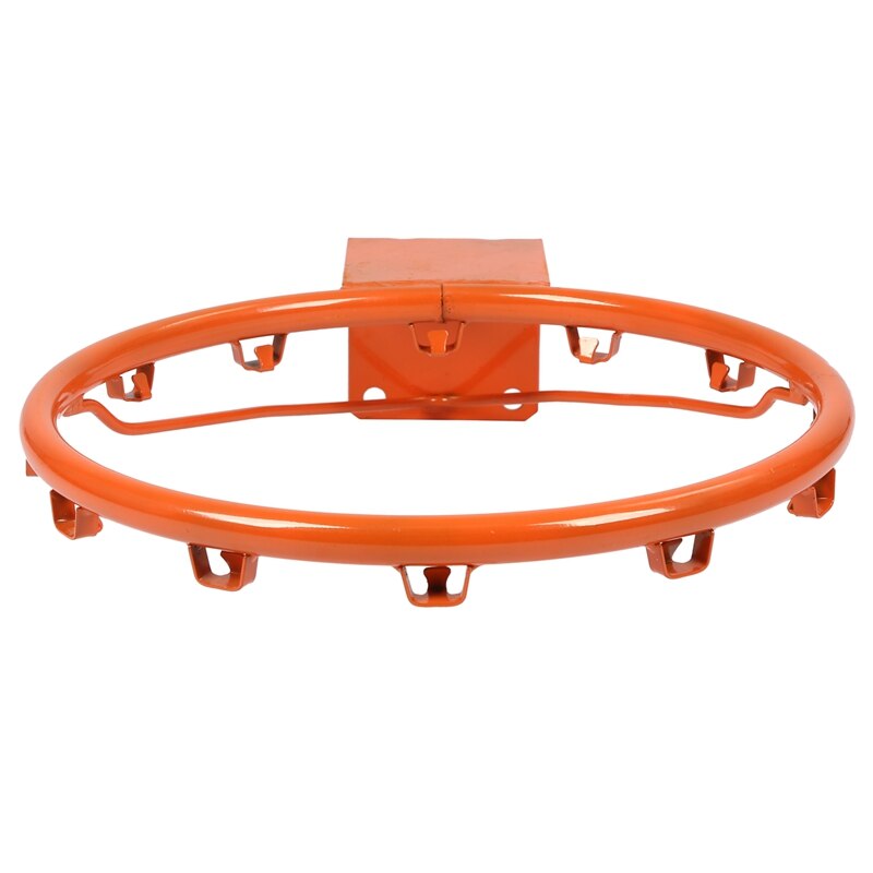 Basketball Rim Net Indoor Outdoor Hanging Basketball Goal with All Weather Net Wall Mounted Basketball Hoop 14Inch