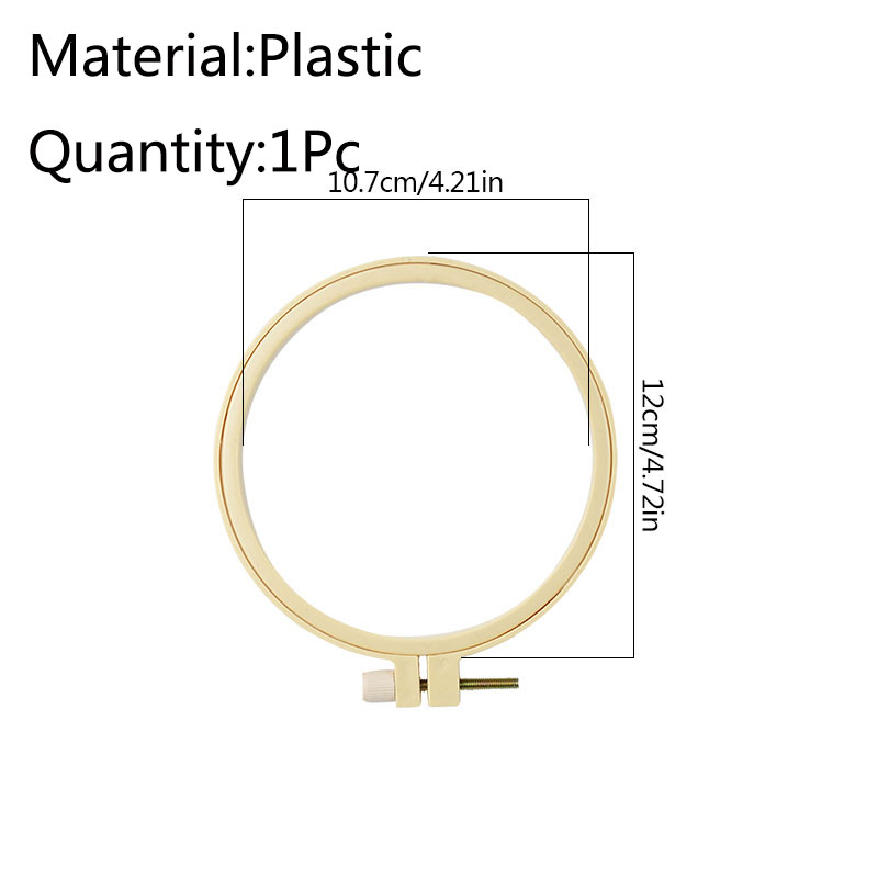Multi-Size Plastic Embroidery Cross Stitch Hoop Embroidery Hoop Ring Frame DIY Craft Sewing Tools 1Pcs: P03