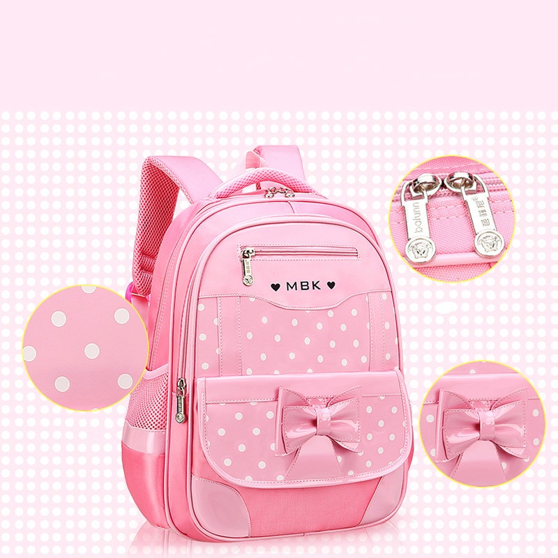 Children School Bags Girls Backpack Kids dot printing Backpacks set Schoolbag Waterproof Primary School Backpack mochila escolar