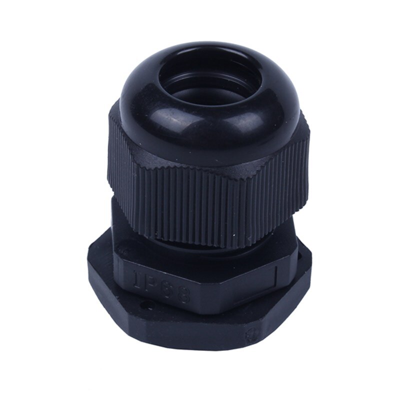 20 Pcs M20 Zwart Plastic 6-12Mm Dia Waterdichte Wartels Connector