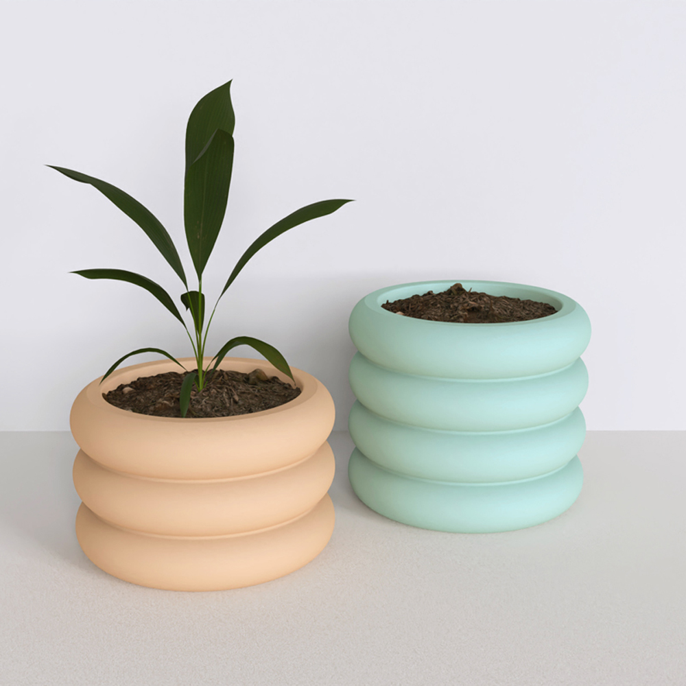 Betonnen bloempot siliconen mal Europese stijl Eenvoudige plantenpot mallen Cement tuingereedschap maken van betonnen potvorm