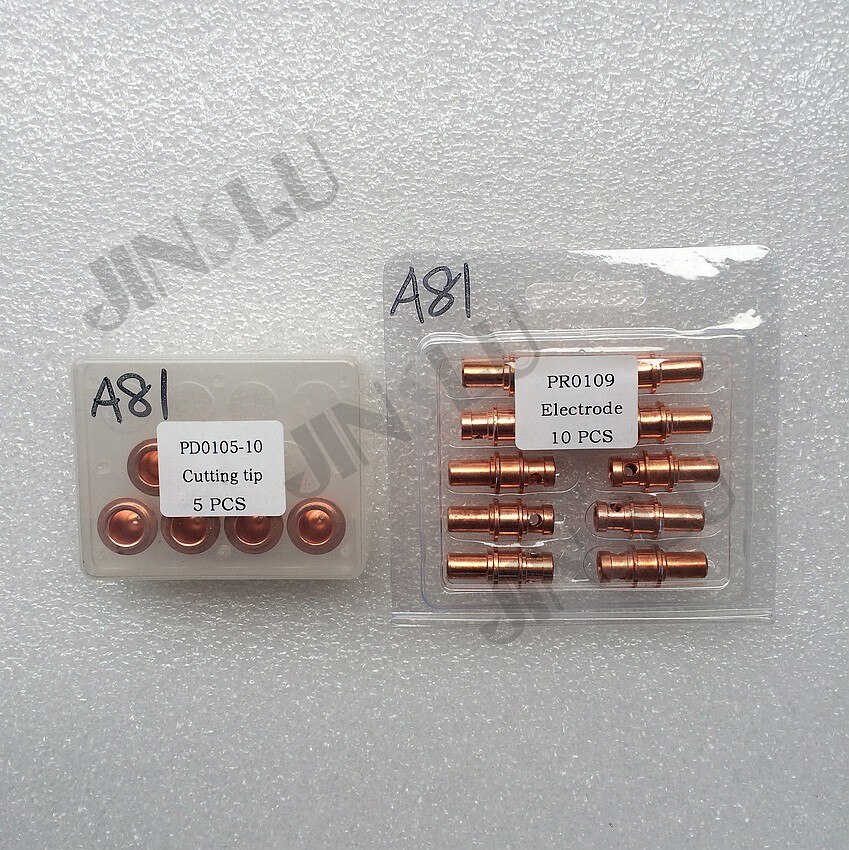 PR0109 Plasma Electrode & PD0105-10 Plasma Tips Fit A81 A80 P80 Plasma Torch,20PK