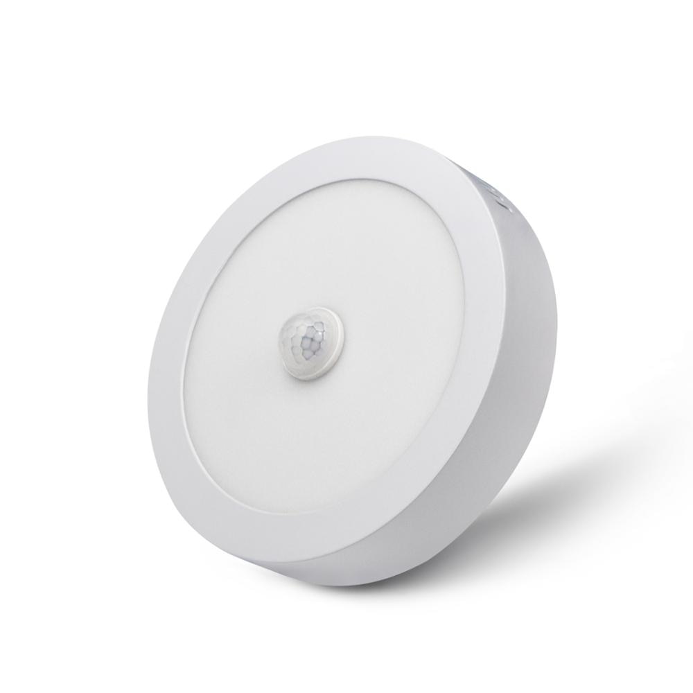 Pir bevægelsessensor nødsignallys smart runde energibesparende førte væglampe wc indendørs toilet værelse korridor belysning