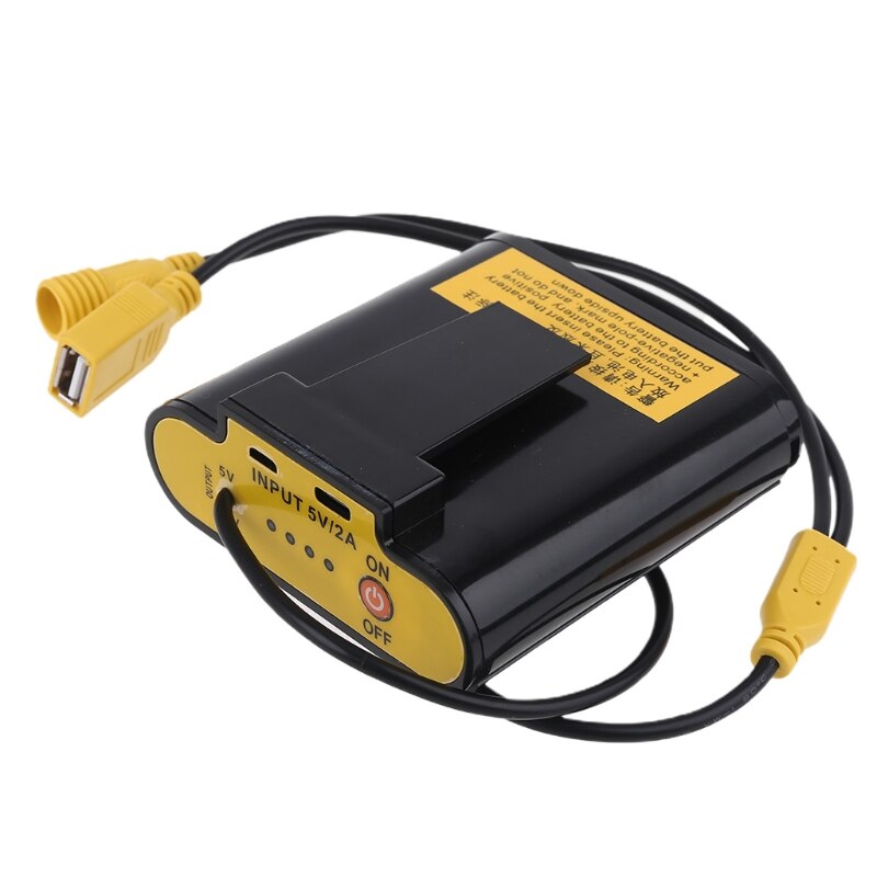 Diy 4X18650 Batterij Case Box 8.4V 5.5X2.1Mm Dc Usb 5V Uitgang Oplader Power supply Voor Fiets Led Koplamp Mobiele Gps