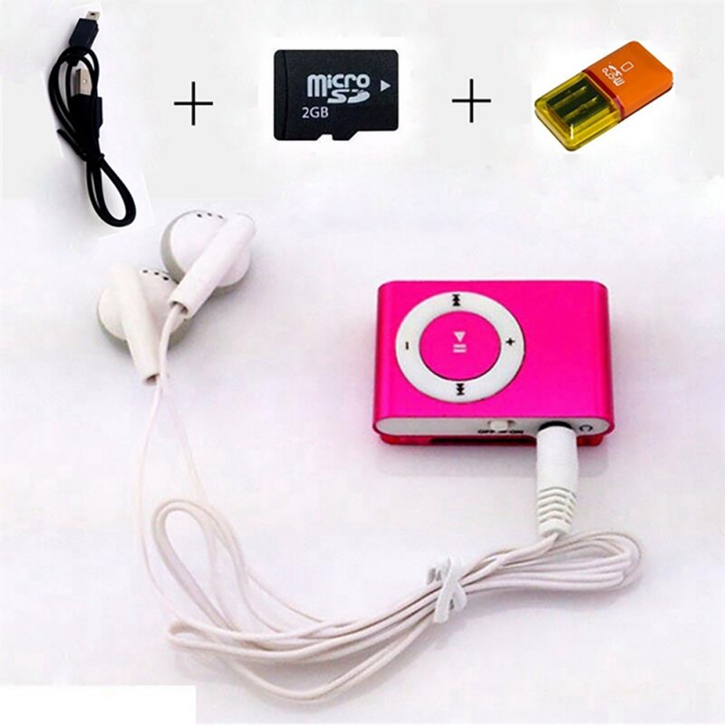 Music Player Mobile Sport Player Flash Drive For Windows 2000/XP Colorful Slim MP3 USB 2.0 3.5mm Rechargeable TF Card Reader