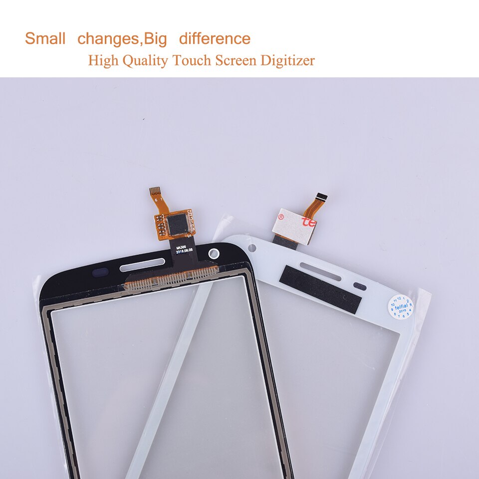 Pantalla táctil para Huawei Ascend Y600 Y 600, Panel táctil, Sensor, digitalizador, lente de cristal exterior frontal, pantalla táctil, sin LCD, negro Y blanco