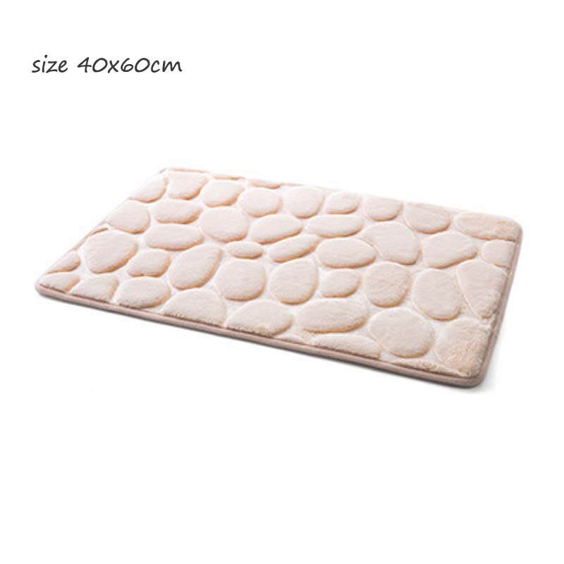 3pcs/set Bath Mat Set Flannel Anti-Slip Kitchen Rugs Bathroom Carpet U Shape Rug Toilet Cover Mat Washable Carpets Doormat: beige 40x60cm