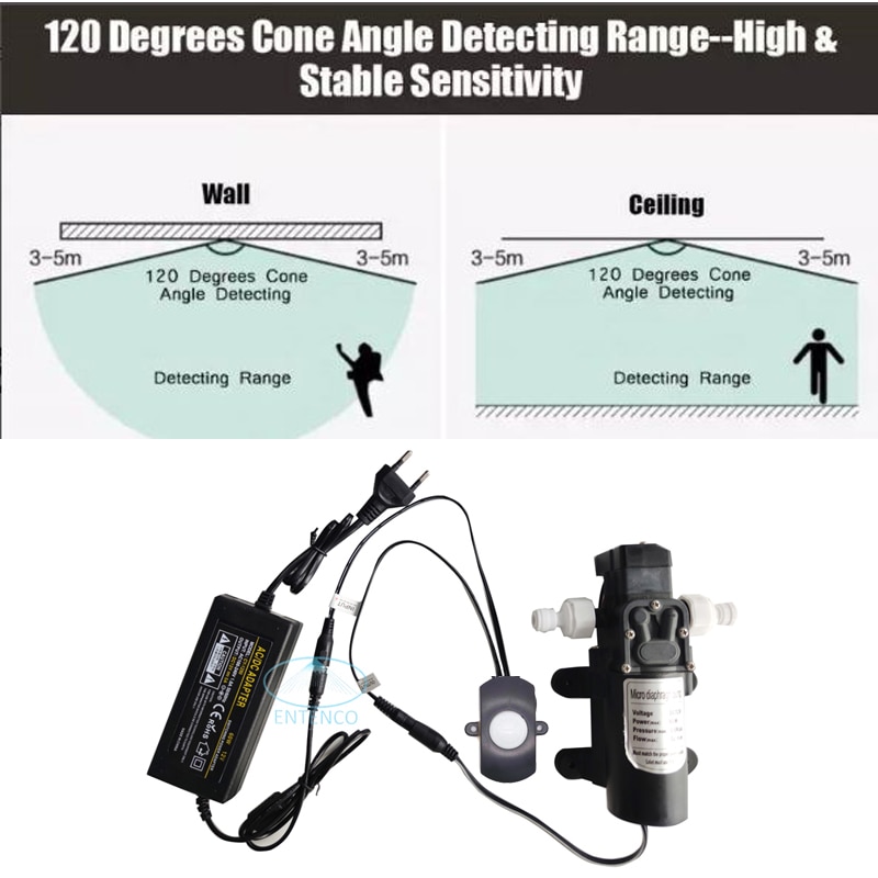 Motion Sensor Light Switch 12V PIR Sensor 12V 5V Movement Detector Timer Infrared Automatic Switch ON OFF Switch Light Outdoor