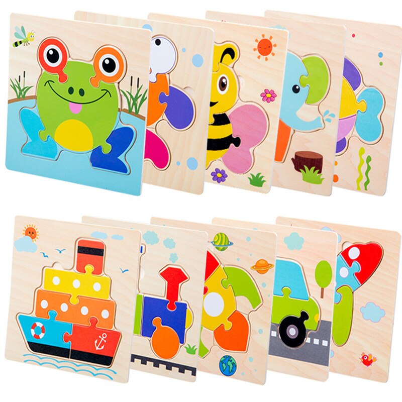 Baby Toy Wooden 3D Puzzle Tangram Shapes Learning ... – Vicedeal