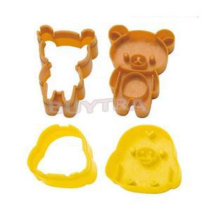 2 stuks/set schattige sushivormen in de vorm van dieren, diy sushi maker, sushi gereedschap, mal voor sushirijst (zt)