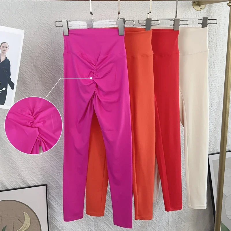 Yoga Gamaschen Frauen Fitness Gamaschen Laufen Radfahren Hosen Atmungsaktive Sport Gamaschen Hohe Taille Sommer trainieren Fitnessstudio Kleidung