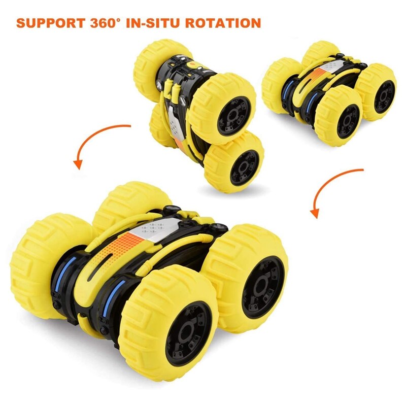 freundlicher Fernbedienung Spielzeug Auto 4WD Amphibien Fernbedienung Auto Doppelseitige Fahren auf Wasser & Land Elektrische Auto