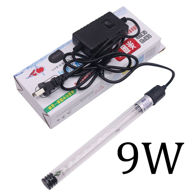 Farms UV germicidal lamp Disinfection of fish tanks Indoor Toilets 220V 11W/9W/7W/5W Purify water Save energy Efficiency: 9W