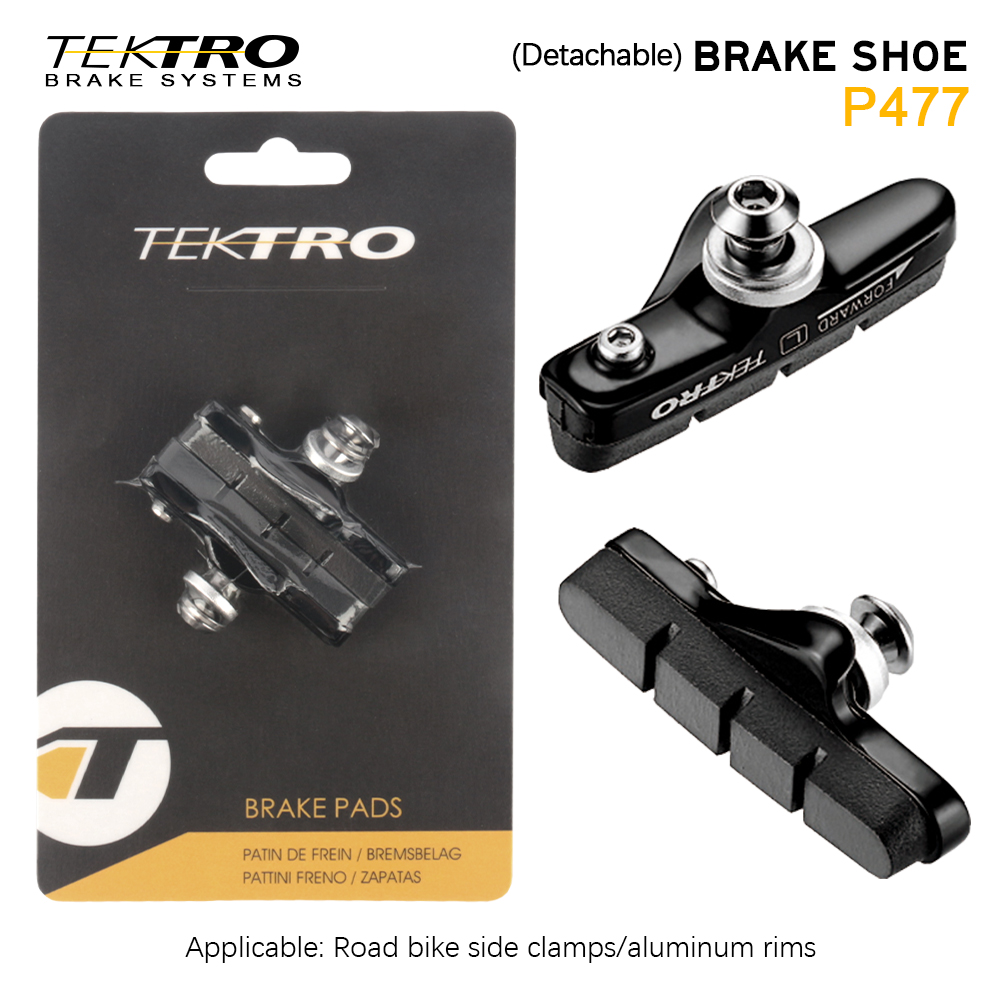 Tektro pastilla de freno de bicicleta de carretera P477 P473 velocidad llanta de bicicleta frenos zapatos para llanta de aleación de aluminio pastillas de freno de bicicleta de ciudad piezas de ciclismo