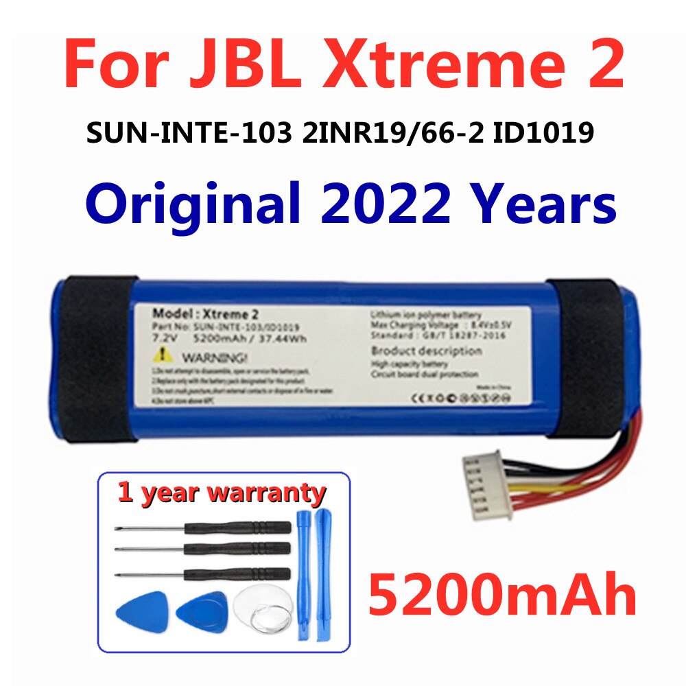 2022 Original Speaker Battery For Harman Kardon Go Play Onyx Mini For JBL Charge 3 2 Plus Version Flip Pulse Xtreme 2 3 4 5: Xtreme 2