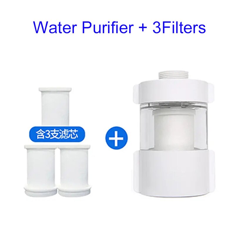 Køkken vandhane vanddyse filter sundt aktivt kul vandrenser husholdning badeværelse køkken vandhane vandhaner tilbehør: C
