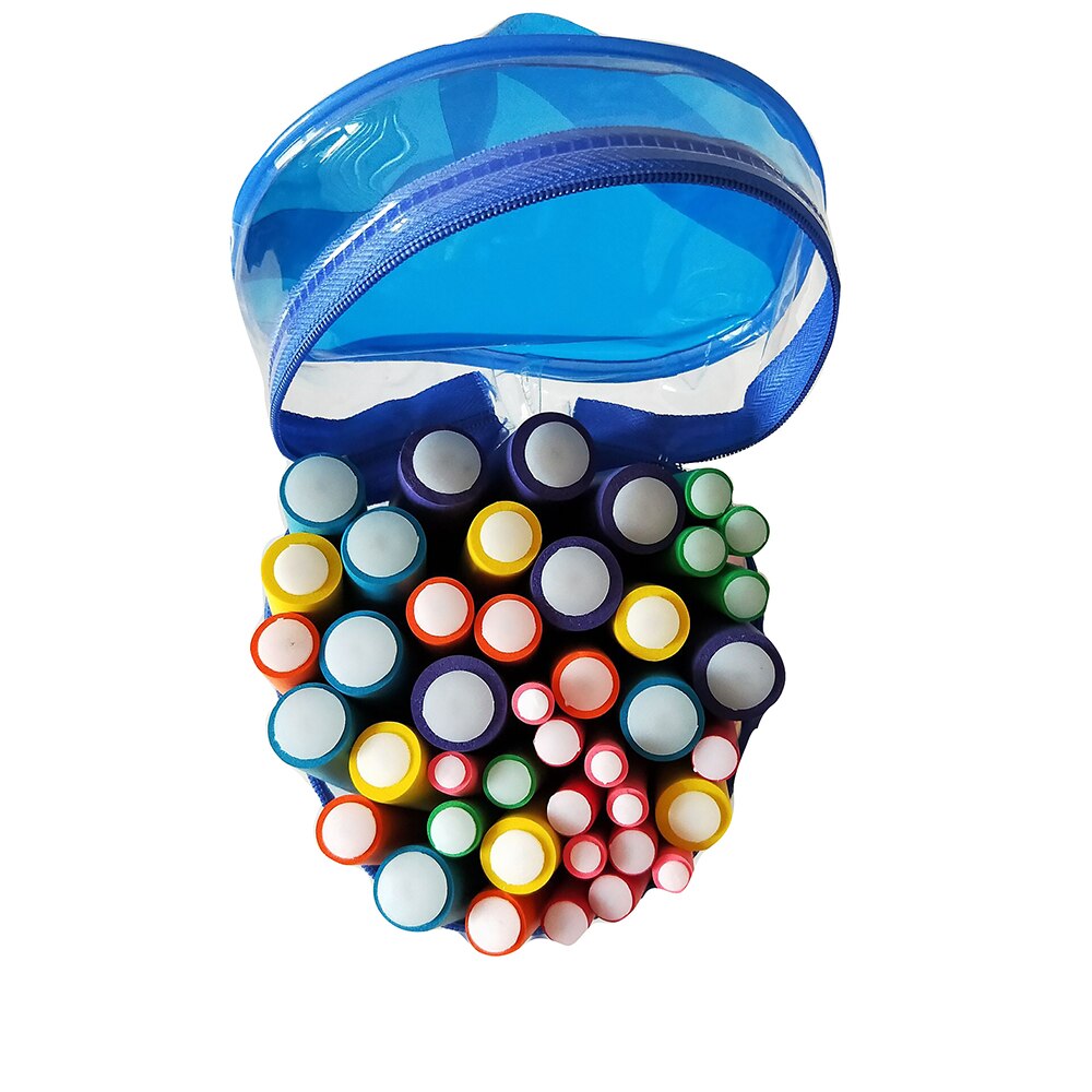 Rodillo de espuma para rizar el cabello para mujer y niña, herramientas de peinado, cilíndrico, Flexible, portátil, 42 piezas