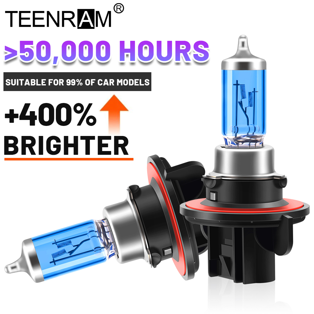 2pcs Super Bright H7 Halogen Headlight Bulbs 12V Car Headlamps 100W H1 H4 H11 9005 9006 5202 880 Halogen Lamps 6000K Fog Lights