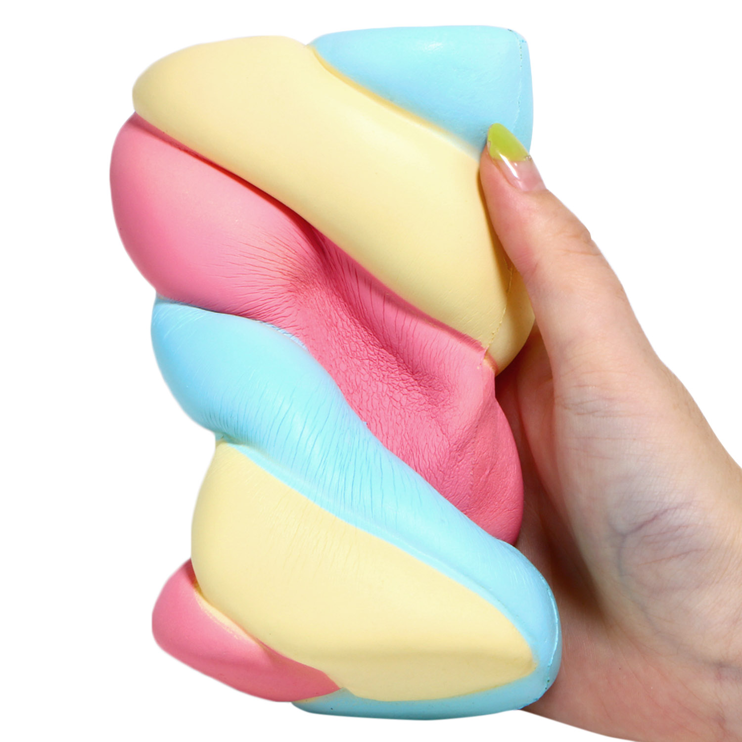 Besegad Jumbo Cute Kawaii Soft Cotton Candy Toy Slow Rising Squishy Squeeze Squshies Toys for Adults Relieves Stress Anxiety