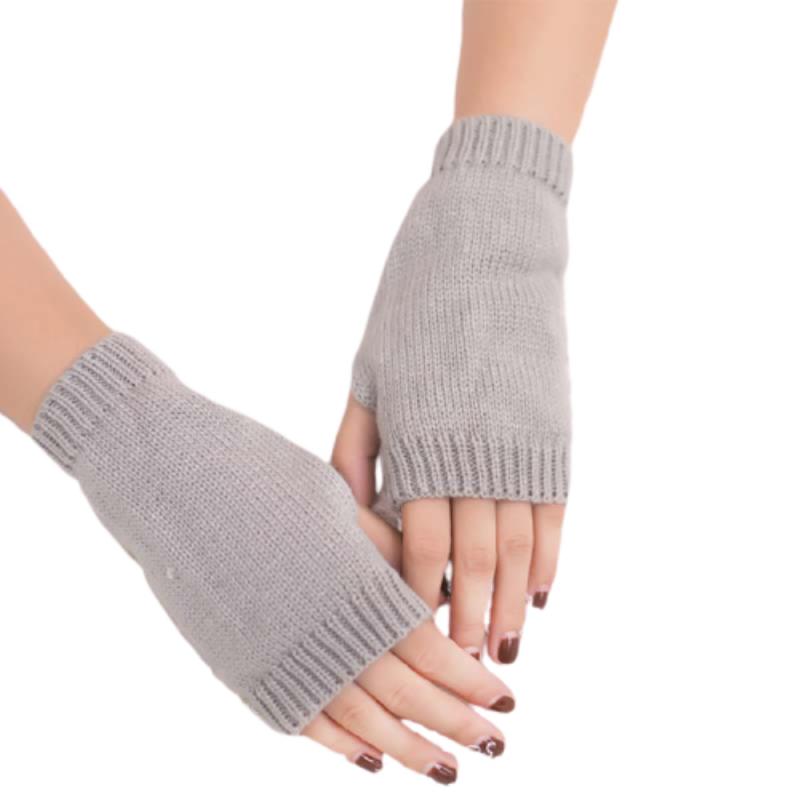 1 Paar Winter Gebreide Handschoenen Vrouwelijke Vingerloze Handschoenen Zonder Vingers Vrouwen Kasjmier Warme Winter Handschoenen Hand Pols Warmer: 16