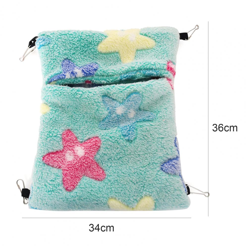 Hamac mignon en peluche douce et chaude pour Hamster, fournitures de nid pour animaux de compagnie, multicolore, petit hamac confortable suspendu