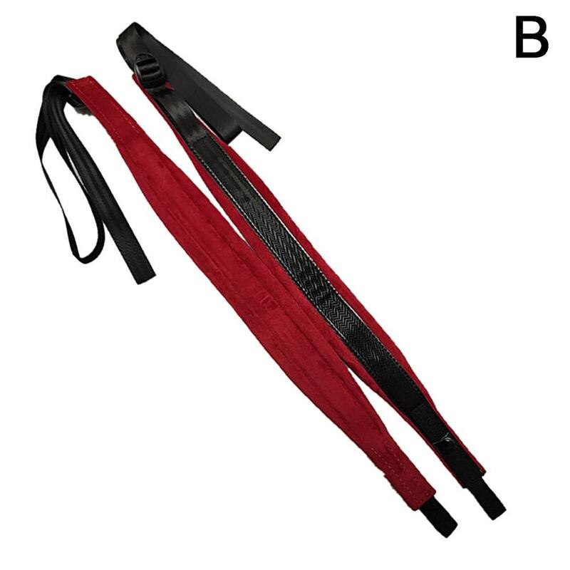 Sangles d&#39;accordéon réglables en cuir, pour les bretelles, harnais, basses, confortables, de 16 à 120: Red