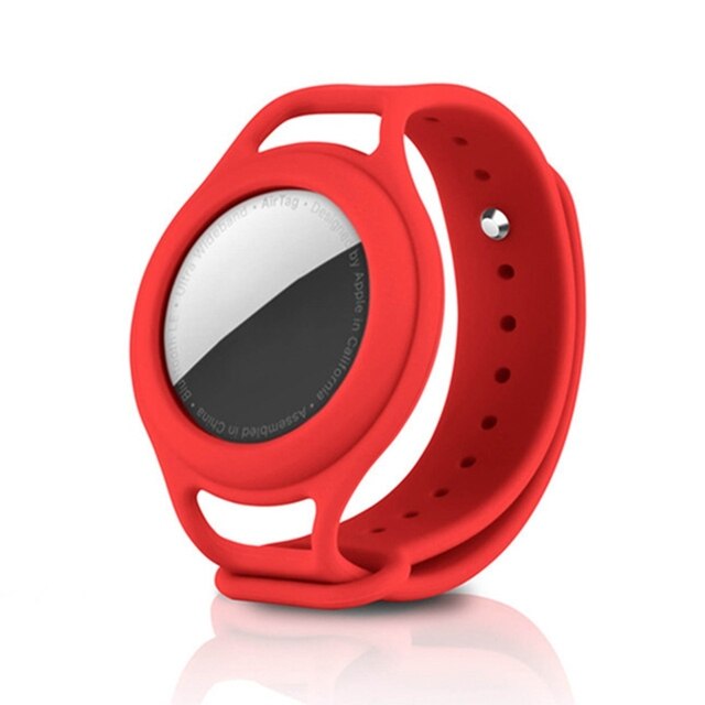 Case for Apple AirTags Kids Soft Silicone Strap Air Tag Anti-Lost Bracelet Protective Cover Shell for AirTag children Strap: 6