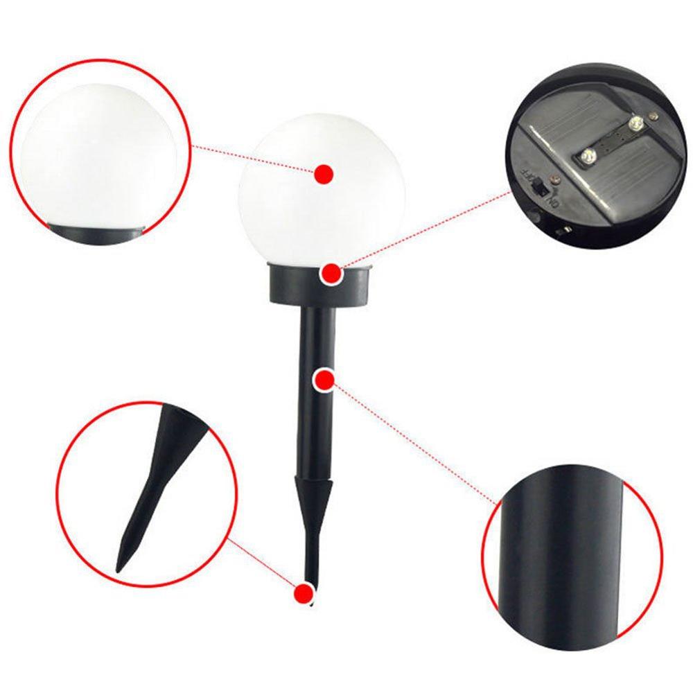 Solar LED Ball Bulb Lamp, 2/4 Pcs Solar Garden Lights Waterproof Outdoor Solar Ball Lights for Garden Lawn Yard Landscape Decor