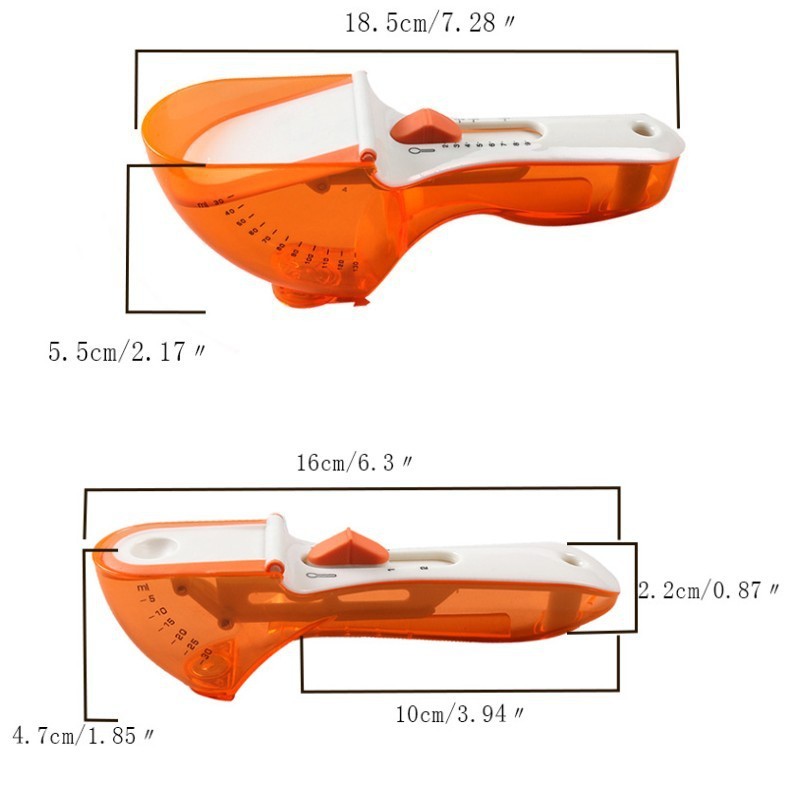 Plastic Measuring Spoons Milk Powder Baking Condiments Spoons Adjustable Measuring Spoons Measuring Adjustable Spoon Baking Tool