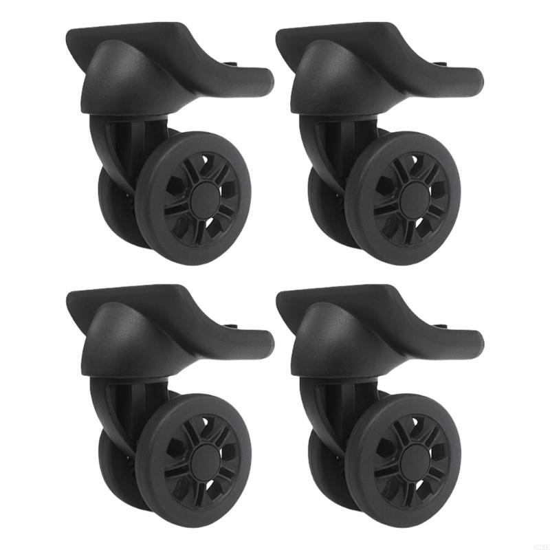 4 universal replacement suitcase wheels for practical durability and smooth maneuvering