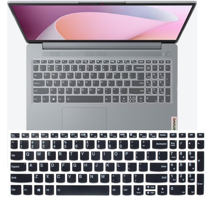 Laptop-Tastaturabdeckung Schutzfolie für Lenovo IdeaPad schlank 3i 15 3 15 Gen 8 2023 15IRU8 15IAN8 15ABR8 15AMN8 15IAH8 15,6''