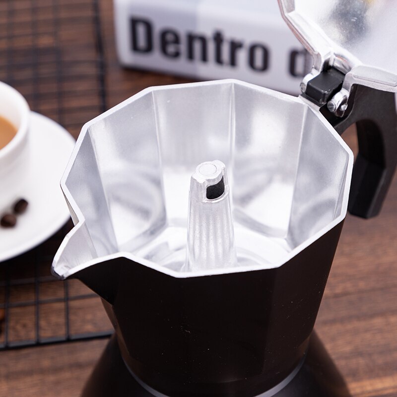 Coffee Pots 3/6cups Italian Moka Espresso Cafeteira Percolator Pot Express Moka Pot Stovetop Coffee Maker Aluminum Kitchen Tools