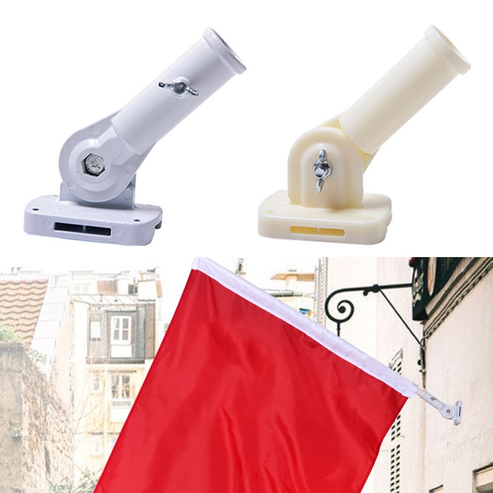 Windsock Base Porch 180 Degree Rotation Bracket Durable Wall Mounted With Screws Flag Pole Holder Patio Display Heavy Duty