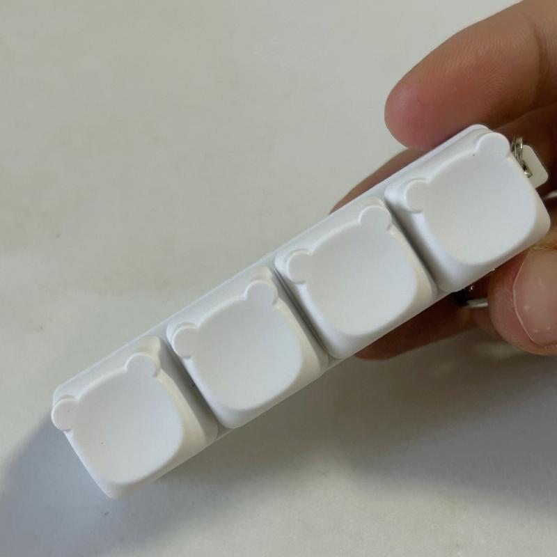 {kein Licht}9 Tasten Tastatur Tastenkappen zappeln Spielzeug Party betonen Linderung Diy Tastenkappen Spielzeug Tastaturkappe Fingerknopf zappeln Finger Keycap: Orange