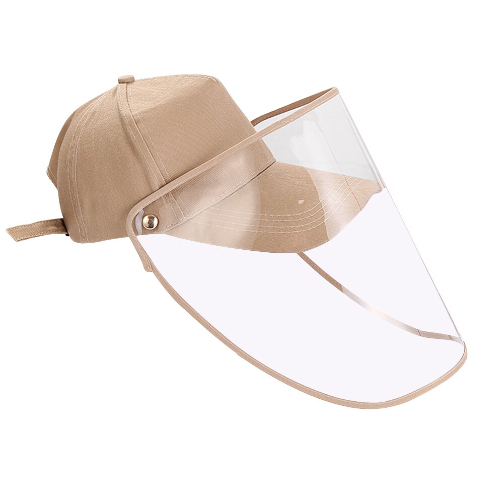 Anti-dug hatte aftagelige hatte virus lukket ud baseball hatte aftageligt beskyttelsescover unisex uv beskyttelse caps: Kaffe