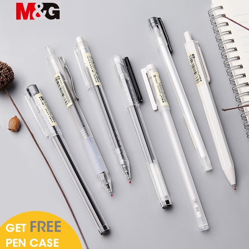 M & G Einfache Nette Muji Stil Gel Kuli-einstellen 0,35 0,38 0,5mm Tinte Schwarz Gel Stifte für Büro schule Liefert Japanische Schreibwaren gelpen