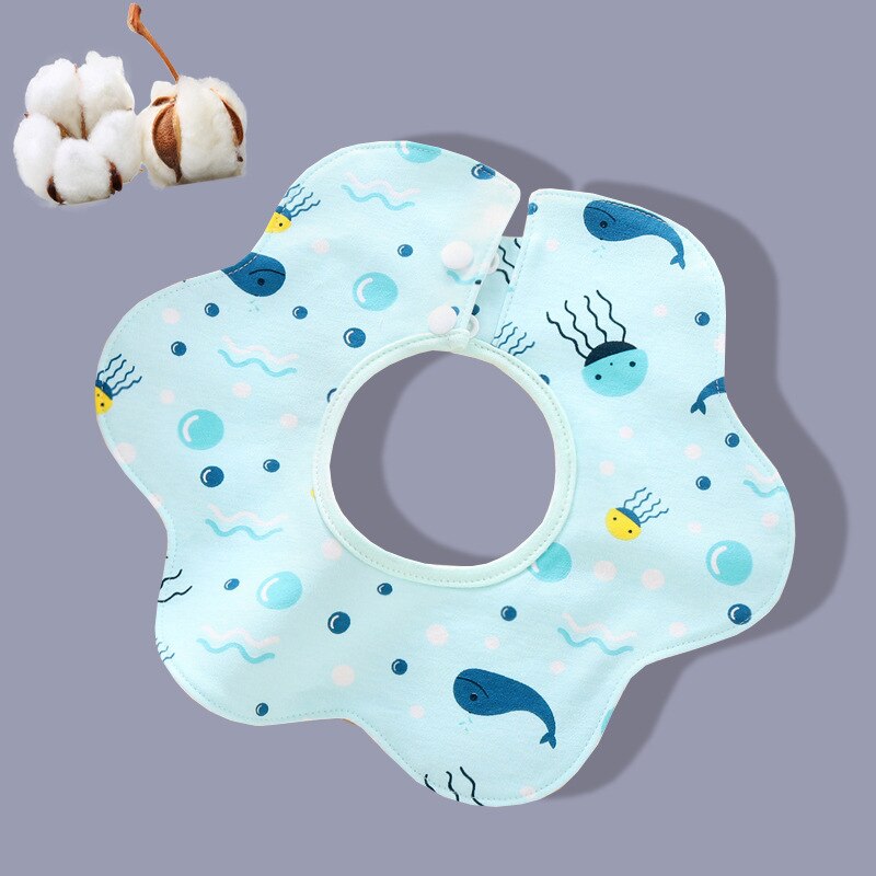 1 Pc Baby Kids feeding Bibs Round Bandana Waterproof Burp Apron Toddler Training Bib Dribble Towel Infant Eating Assistant Scarf: Army Green