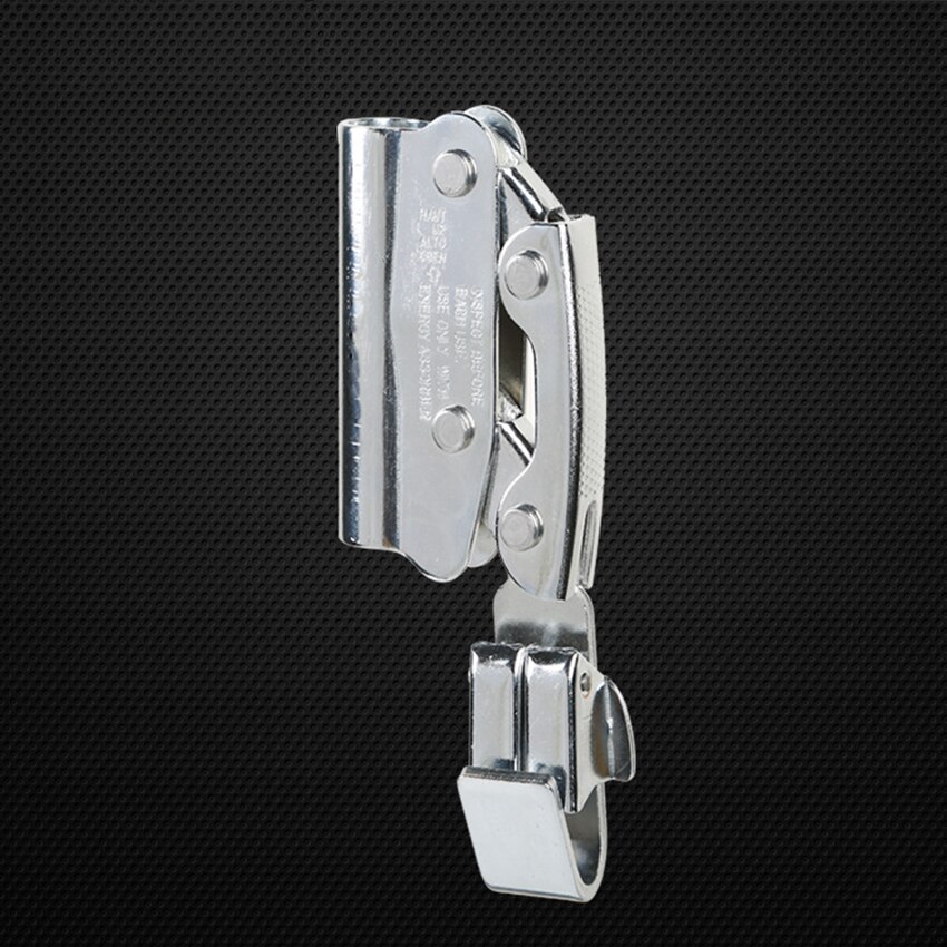 Rope Grab Self-Locking Alloy Steel Rope Grab Fall Protection Riser Fits 8-16mm Rope for Outdoor Climbing Mountaineering