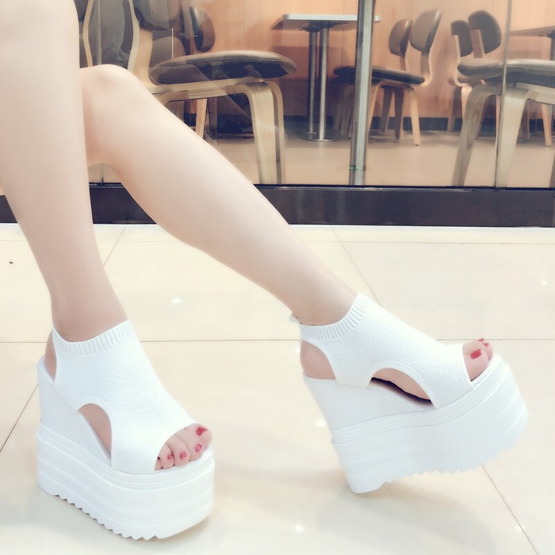 Kvinder sandaler kvinde sko kvinde sommer kile behagelige sandaler dame slip-on flade sandaler kvinder sandalier