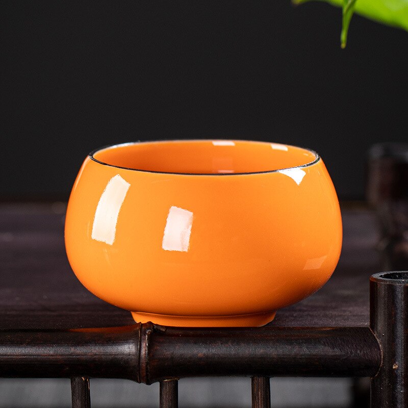 Ceramic Tea Cup Rainbow Cup Individual Single Cup Tea Cup Chinese Kung Fu Tea Set Tea Bowl Household Tea Table Tea Cup: f