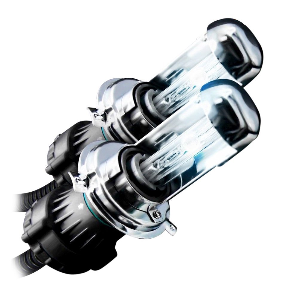 2 stk bi xenon  h4 lampe skjult bil forlygte udskiftning pærer  h4-3 bixenon hi/lo beam lys 4300k 5000k 6000k 8000k 10000k 12000k