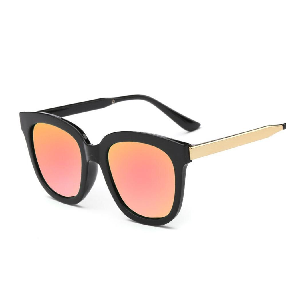 Korean Style Large Frame Square Sunglasses Fashionable Color Reflective Sunglasses: 07