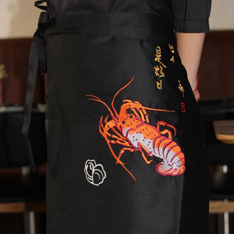 1pcs Sushi Chef Practical Apron Japanese Restaurant Bar Adult Work Uniform Waist Embroidery Unisex DAJ9292: Pattern 7